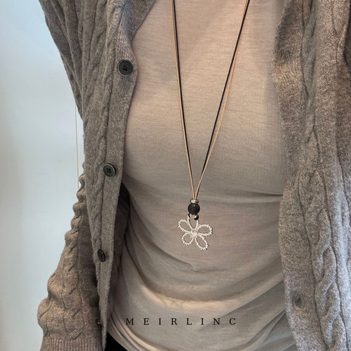 MEIRLINC 原创小众独特高级感花朵甜酷日韩系设计新款百搭ins个性