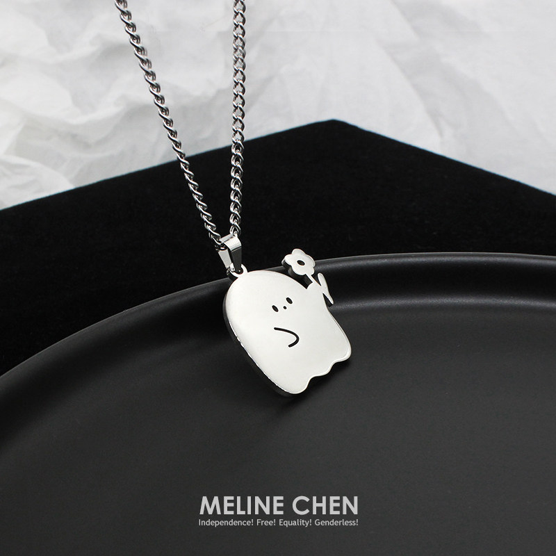 meline chen送你花花 日系趣味可爱花朵团子个性闺蜜情侣项链礼物