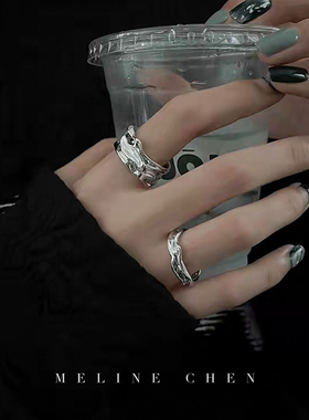 MELINE CHEN 涟漪 不规则褶皱小众设计感潮ins个性高级中性风男女