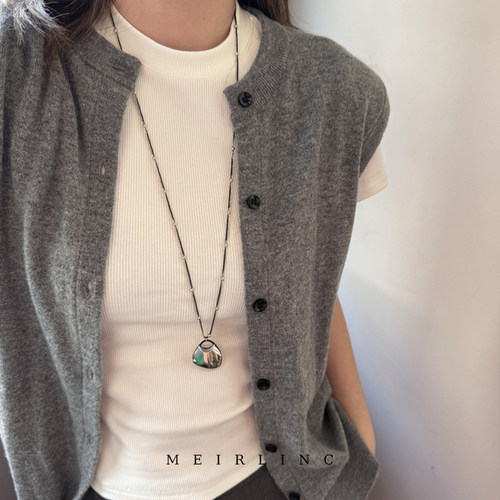 MEIRLINC 原创简约不规则小众设计高级感ins欧美复古情侣新款百搭