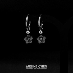 MELINE CHEN复古做旧花朵民族风小众设计国潮新中式百搭简约新款