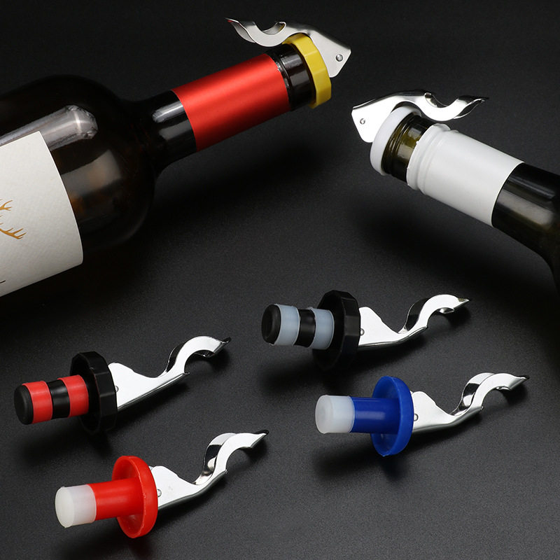 2-in-1 Silicone Wine Bottle Stopper and Beer Opener - Taobao product photo 2