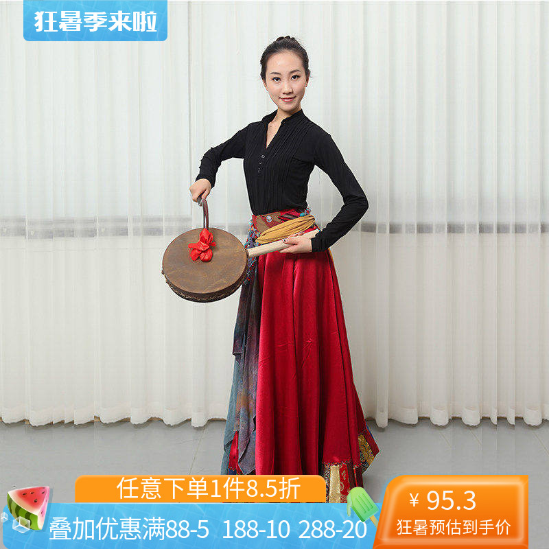 舞研依库成人藏族舞蹈热巴鼓
