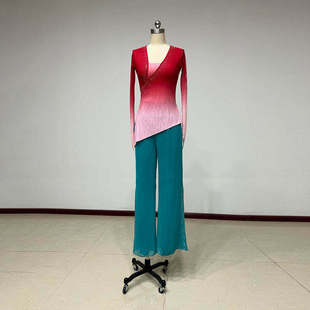 十三届桃李杯胶州秧歌组合舞蹈服女民间舞蹈纱衣练功服裤表演演出