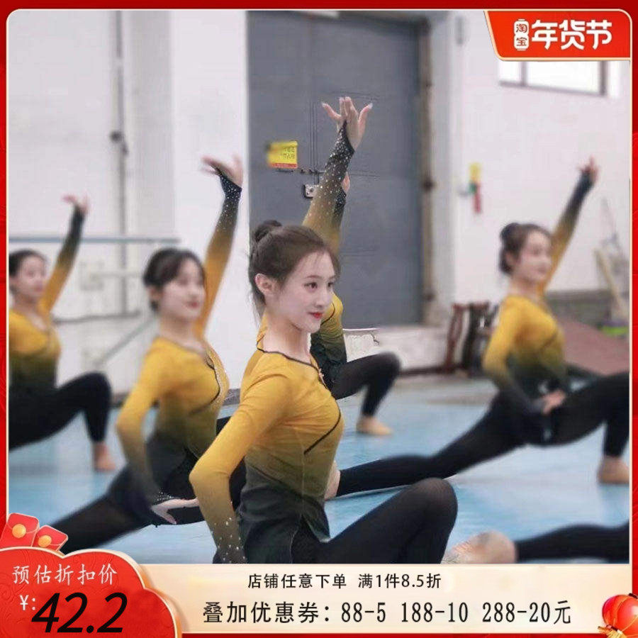 古典舞服装舞蹈纱衣身韵练功服女飘逸上衣网纱仙气演出艺术艺考,运动/瑜伽/健身/球迷用品,古典舞服,淘宝优惠券,粉丝福利购,淘宝优惠卷