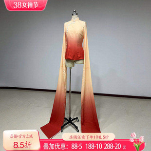 古典舞水袖女练功服身韵巡礼服装上衣甩袖翩袖戏曲表演基训演出