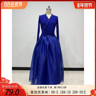 朝鲜族舞蹈服装女长裙练功服大摆裙民族民间舞演出集训上衣艺术艺
