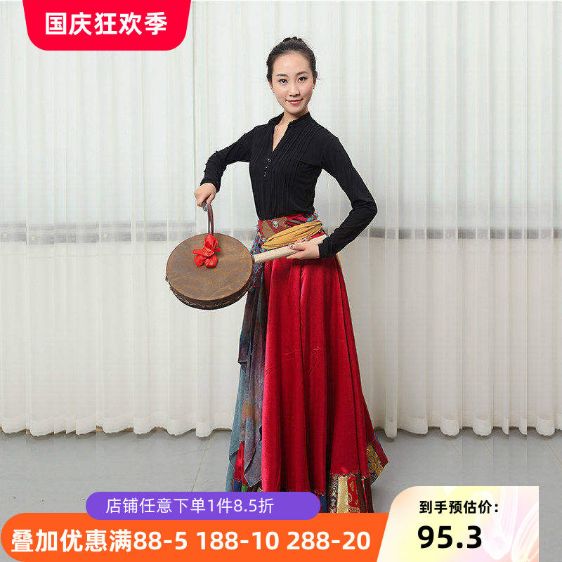 舞研依库成人藏族舞蹈热巴鼓
