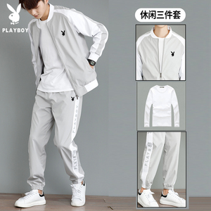 正牌运动服套装男春秋季2023新款休闲韩版潮流男装帅气两三件套