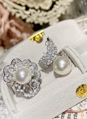 奢华贵妇气质开口指环珍珠戒指