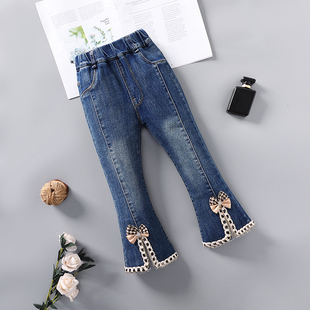 儿童裤 2026新款 子春秋款 洋气小女孩秋季 宽松 女童秋装 休闲裤 牛仔裤
