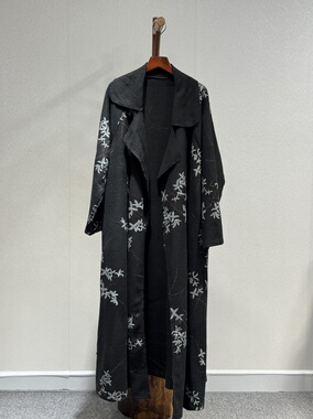 原创设计 高端大牌走秀时尚设计原单专柜长款风衣外套8083