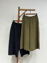 原创设计 时尚百搭休闲宽松 慵懒风显瘦羊绒中裤T39