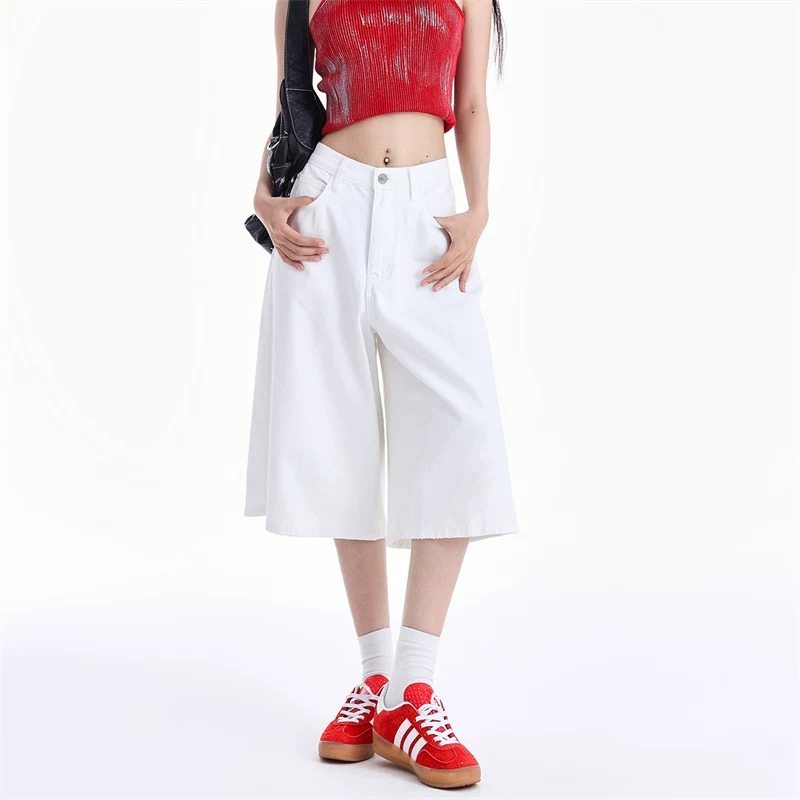 阔腿七分牛仔裤女秋冬秋季2025年新款高腰显瘦宽松百搭五分中裤子,女装/女士精品,牛仔裤,淘宝优惠券,粉丝福利购,淘宝优惠卷