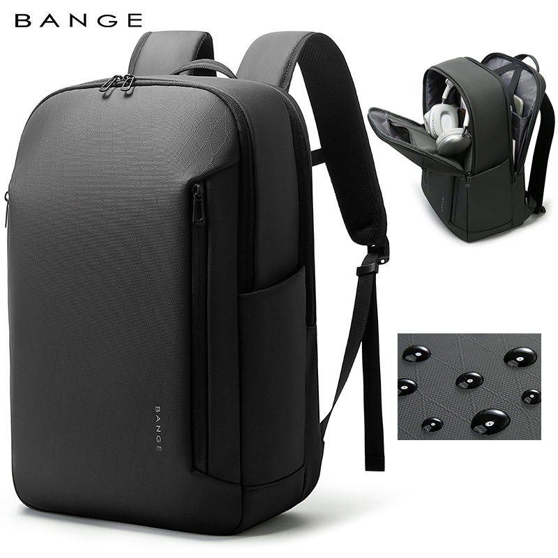 BANGE跨境男士轻便双肩包高级感商务背包大容量电脑包backpack