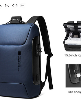 Bange新款男士双肩背包跨境防水商务旅行电脑跑车背包backpack