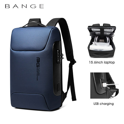 Bange新款男士双肩背包跨境防水商务旅行电脑跑车背包backpack