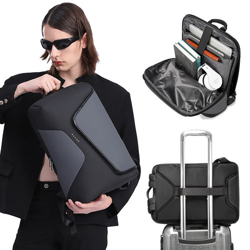 BANGE新款男士双肩包时尚休闲背包炫酷科技感潮流电脑包 backpack