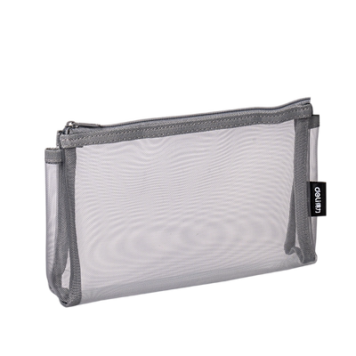 得力网纱小巧A6票据拉链袋