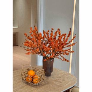 北美冬青红果真花鲜切花枝室内水培插花鲜花绿植水养年宵花卉植物