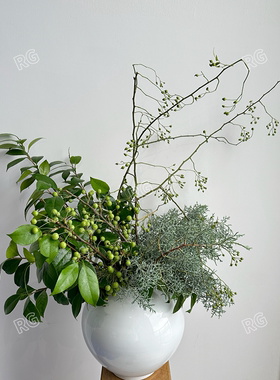 山归来鲜切山归来蔷薇果插花组合家用鲜花瓶插花水养真花桌面装饰