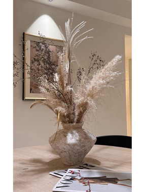 芦苇干花花束网红真花客厅摆设蒲苇大穗天然落地室内ins桌面摆件