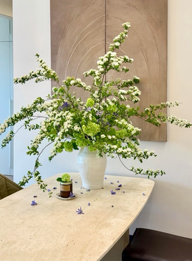 小手球鲜切花花束室内水培瓶插花植物家用插花展厅服装店装饰摆件