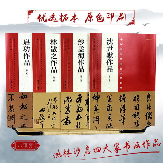 沈林沙启四大家 沈尹默林散之沙孟海启功 中国具代表性书法作品全集4册 毛笔楷书行书草书碑帖临摹练字帖中小学生教学教程资料书籍怎么样,好用不?
