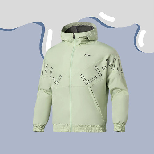 李宁外套男22春季新款健身系列连帽衫时尚休闲风衣 AFDS007-7