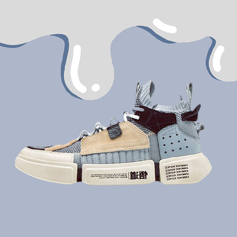 中国李宁男鞋运动休闲鞋高帮悟道时装周走秀篮球休闲鞋AGWN041