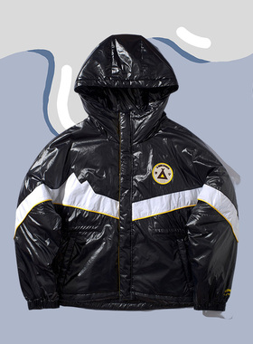 新品中国李宁潮流休闲时尚系列女子保暖宽松短棉服AJMP548