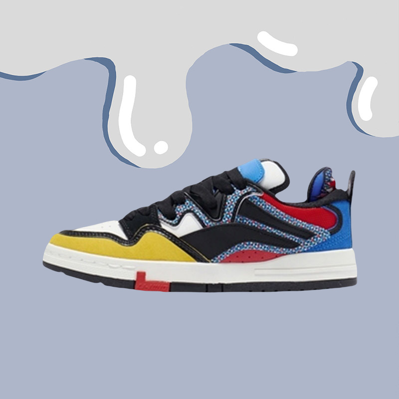 李宁冬季新款女子惟吾Pro软弹舒适文化低帮运动板鞋AECR044