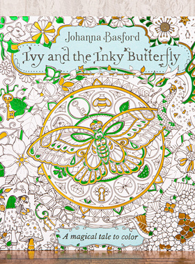 常春藤和黑色蝴蝶涂色书Ivy and the lnky Butterfly成人减压填色