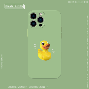 KIMOJI卡戴珊鴨抹茶適用于蘋(píng)果17ProMaxpro小米華為OPPO手機(jī)殼硅膠軟殼