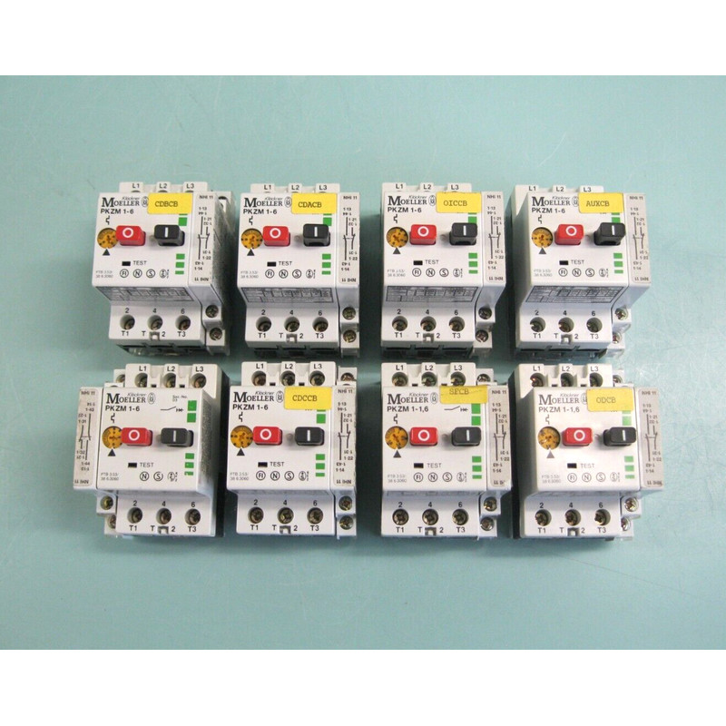 批量 (8) 690V Klockner Moeller PKZM 1-6 电机起动器电路保护器