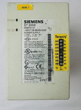 Siemens 1P 6ES71385EA000AA0 ET 200iS Simatic S7 Power Supply