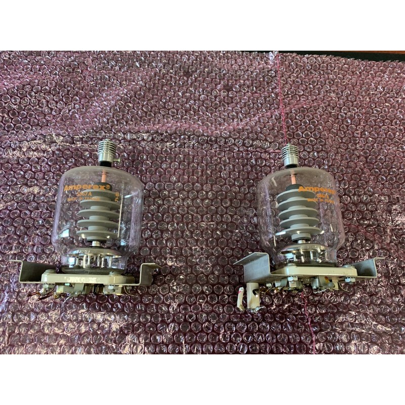 Lot of 2 Amperex 5867A Power Triode Valve Tubes