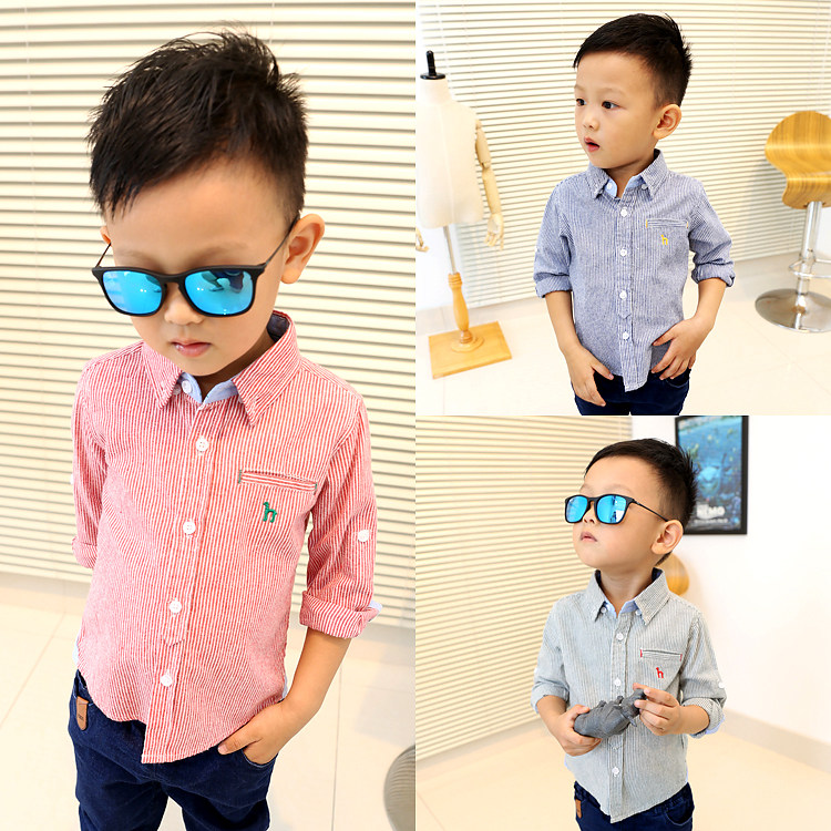 Chemise garcon à manche longue - Ref 2075628 Image 1