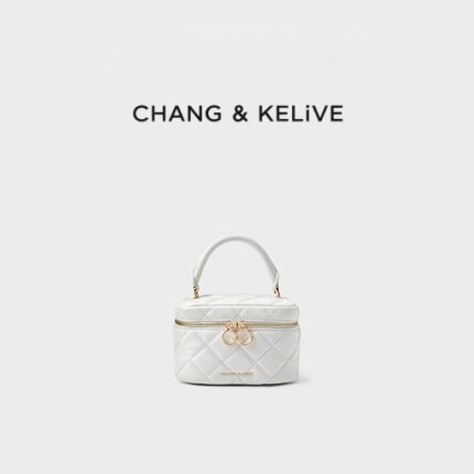 KANG & KELIVE【情人节礼物】女包CK2-80781893-2拼色链条小方包