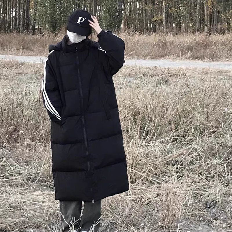 中长款羽绒棉衣棉服女冬新款过膝学生宽松大码加厚棉袄外套面包服