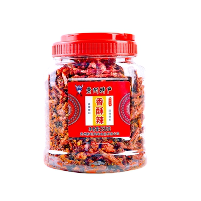 贵州特产齐孃香酥辣油炸脆辣椒香脆椒香辣酥休闲零食下酒小吃250g
