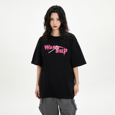 WASSUPPASSERSBYTIDE美式短袖