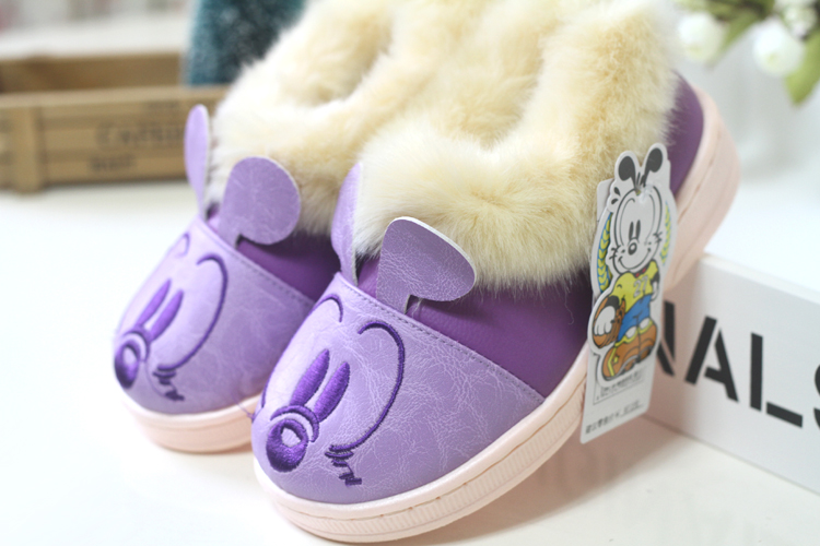 Pantoufles enfants en autre pour hiver - semelle autre - Ref 1015487 Image 4