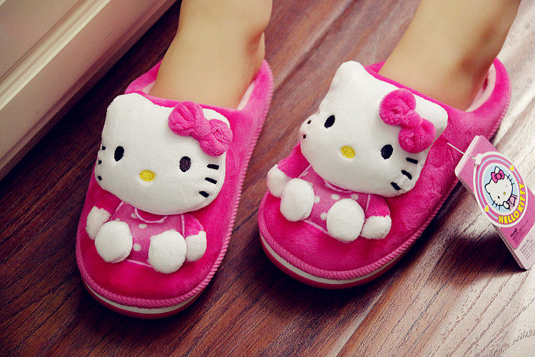 Pantoufles enfants en autre HELLOKITTY pour hiver - semelle autre - Ref 1011967 Image 3