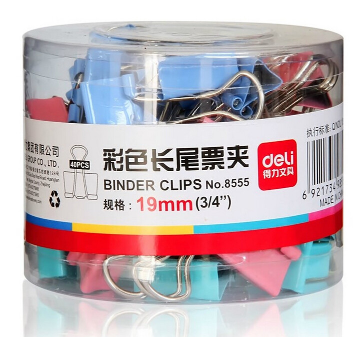 Effective binder clips 8555 colour Metal purse Dovetail clamp/ Data Clip Desktop office 19mmin the Electronic Dictionary/Electronic paper book/Stationery , Binding Supplies , Purse/Binder Clips  category - from Buy2taobao.com to provide professional Taobao agent buy service