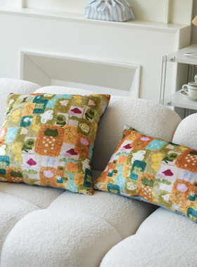 韩风可爱插画抱枕家居沙发靠垫靠枕腰枕