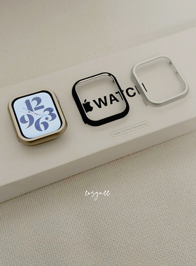 COSYACC 适用苹果手表保护套iWatch91011代SE铝合金属边框表壳