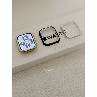 COSYACC 适用苹果手表保护套iWatch91011代SE铝合金属边框表壳