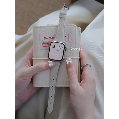 cosyacc 适用applewatch910代se苹果手表s11真皮气质iwatch表带