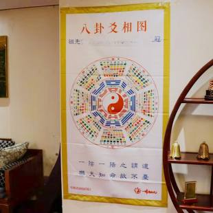 ㊣邵伟华吉祥物八卦爻相图送长辈领导中式礼物书房装饰品祝福挂画